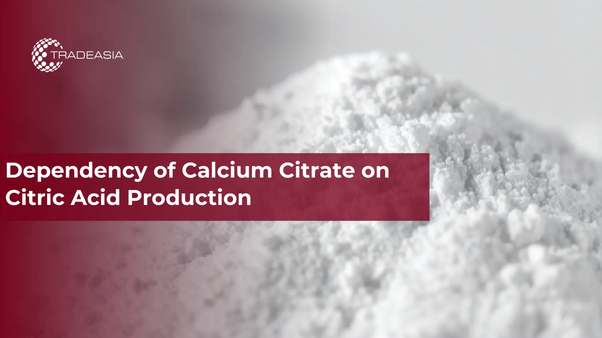 Dependency of Calcium Citrate on Citric Acid Production